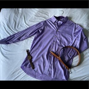 Purple Izod men’s dress shirt, M